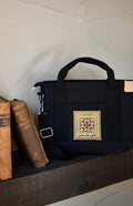 Tatreez Stamp Crossbody in Black (popular)