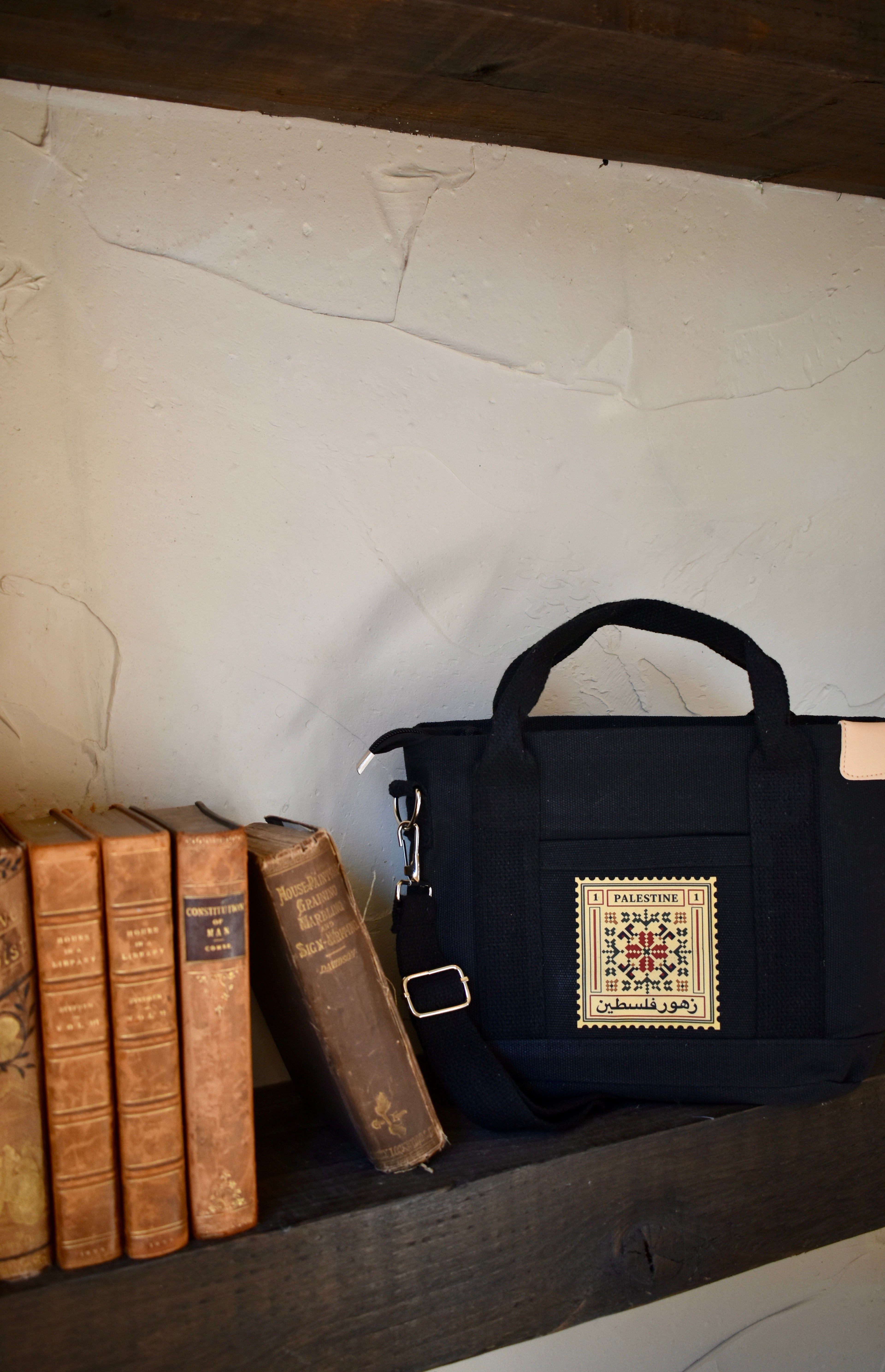 Tatreez Stamp Handbag in Black - coming soon