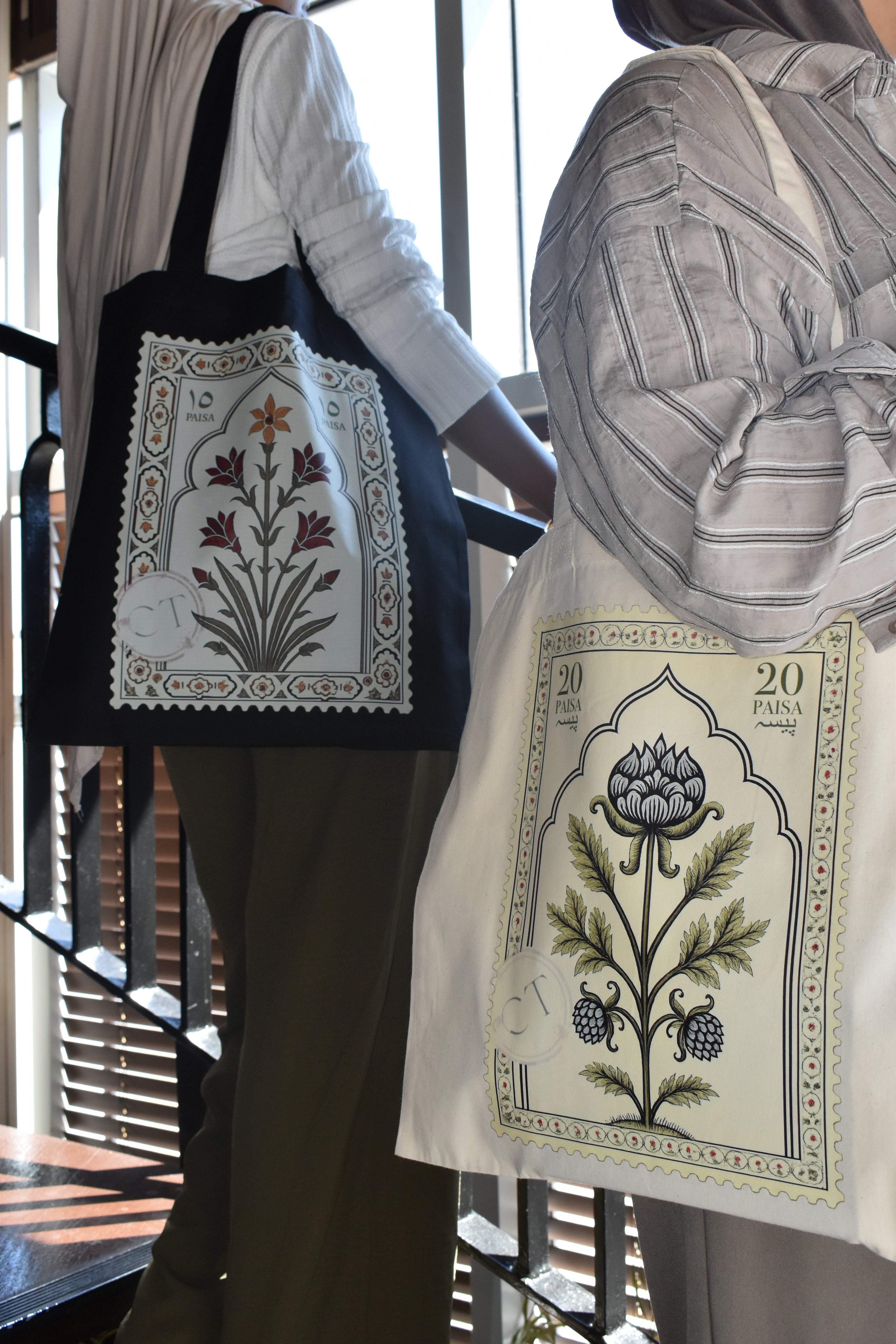 Lotus Stamp Tote